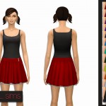 Pleated Skirt with Petticoat by NyGirl Sims