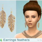 Earring Feathers by Severinka