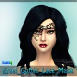 Ersel Gothic Lace Mask by ERSCH Sims