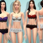 Lace Strapless Lingerie by Cleotopia at TSR