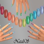 Rainbow Nails Collection by NataliS at TSR