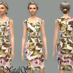 Rose Printed Dress by NataliS at TSR