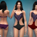 Embellished Cutout Swimsuit by EsyraM