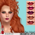 Enchanted Lipstick Set by SenpaiSimmer at TSR