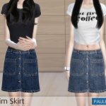 Denim Skirt by PauleanR
