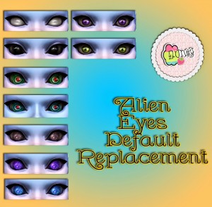 Alien eyes default replacement preview