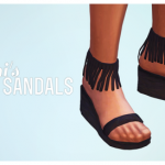 Fringe Sandals by Chisami