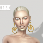 Medusa Hoop Earrings by Haut Fashion Sims 4