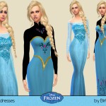 Elsa's Dresses by Birba32 at TSR
