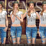Working Denim Ripped Jeans by JS Sims