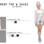 Transparent Top & Socks by Bazlou