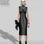 50 Shades of Black Collection by Haut Fashion Sims 4