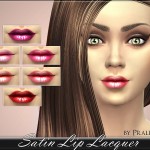Satin Lip Lacquer by Pralinesims at TSR