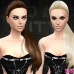 Selena Ponytail Hair by sims2fanbg at TSR