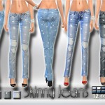 Skinny Jeans with Dots by Pinkzombiecupcakes at TSR