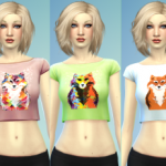 Bright Foxy Shirts by Copacetic Sims