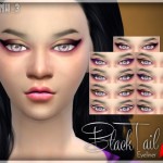 Black Tail Eyeliner by tsminh_3 at TSR