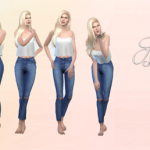 Female Poses by Neverlandsims4