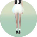 Chiffon Mini Skirt by Marigold