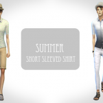 Summer Short Sleeved Shirt by Chiissims