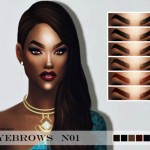 Eyebrows No1 by Fashion Royalty Sims