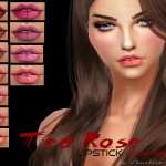 Tea Rose Lipstick with Teeth by Baarbie-Giirl at TSR