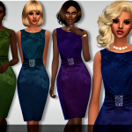 S4 Satina Dress by Sims Addictions