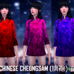 Chinese Cheongsam by voodoolingsims