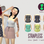 Strapless Summer Dress by Kedluu