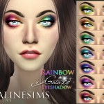 Rainbow Galaxy Eyeshadow by Pralinesims at TSR