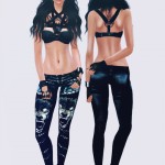 Toxic Vision Wolf Pants by Fashion Royalty Sims