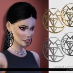 Horizon Earrings by Leah_Lillith at TSR
