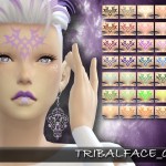 Tribal Face 05 by tatygagg at TSR