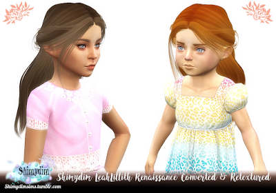 Sims 4 custom content toddler hair