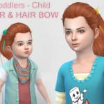 Child & Toddler Hair & Hair Bow by Colores Urbanos at TSR