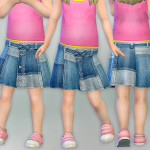Toddler Jeans Skirt by lillka at TSR