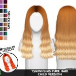 Tsminh's hair 51 Toddler Conversion by RedHeadSims