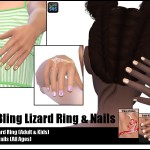 Bling Lizard Ring & Nails (Original Content)