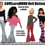 iLOVEsaraMOON Bell Bottoms (Adults & Kids) -Original Content-