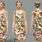 Rose Printed Dress by NataliS at TSR