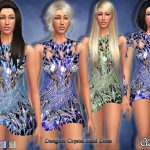 Crystal Designer Mini Dress by Cleotopia at TSR