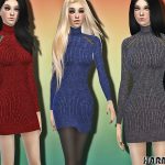 Cool Look Wool Sweater Dress by Harmonia at TSR