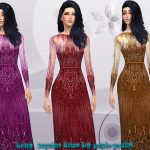 Long Sequins Dress by paulo-paulol