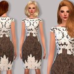 Praline & Cream Dress by Margeh-75 at TSR