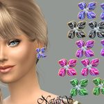 Elegant Flower Earrings by NataliS at TSR