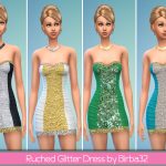 Ruched Glitter Dress by Birba32