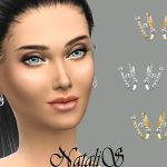 Spring and Crystal Earrings by NataliS at TSR