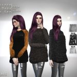 Oversized Dark Sweater Set by Calliev Plays