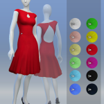 Simple Party Dress by Delco Webney