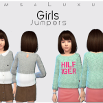 Tommy Hilfiger & Liu Jo jumpers for girls by Sims4Luxury